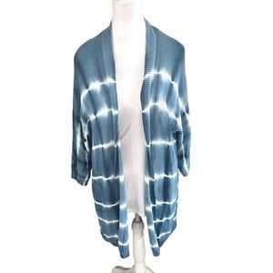 Womens Torrid Tie Dye Sweater‎ Cover up Cardigan size 1 14/16